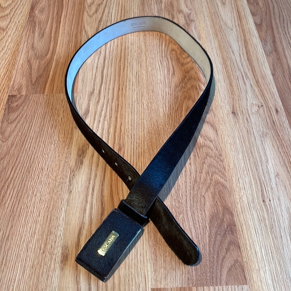 Vintage ESCADA dark brown belt